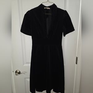 Vintage Black Velvet Goth Dress